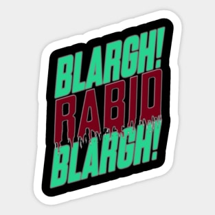 Blargh Rabid Blargh Sticker